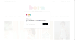 Desktop Screenshot of bornboutique.com